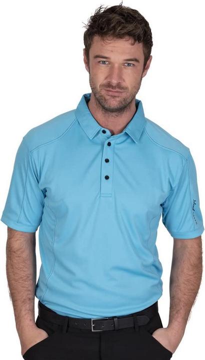 Actual product image Island Green Mens Topstitched Golf Polo Shirt (M)