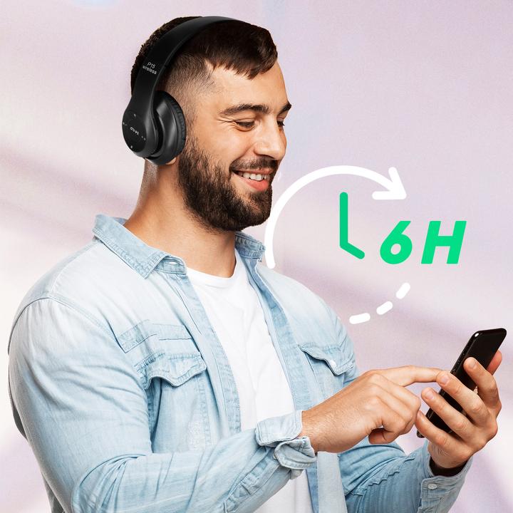 Immagine prodotto Avizar P15 Audio Cuffie over-ear Bluetooth (6 h, Senza fili)