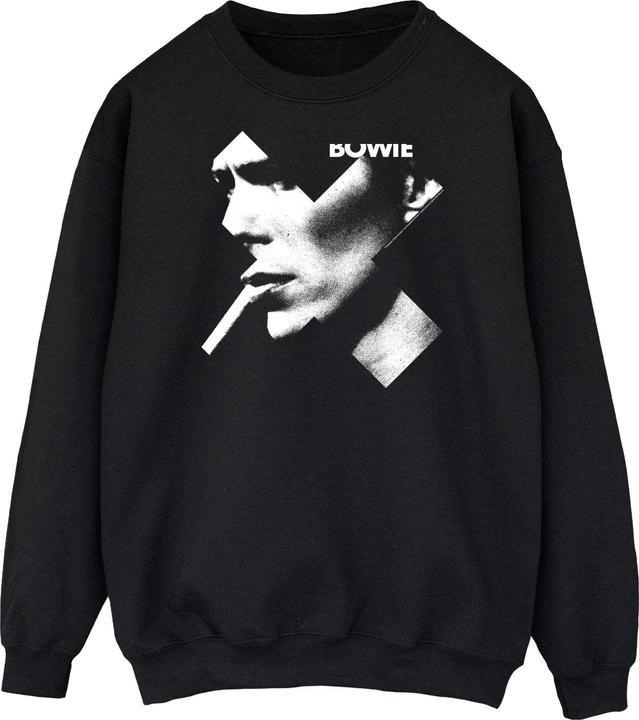 Immagine prodotto David Bowie Cross Smoke Boyfriend Fit Felpa Uomo (XXL)