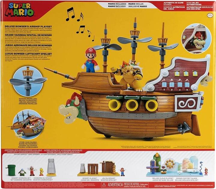 Produktbild Jakks Pacific Super Mario 2.5 Inch Deluxe Bowser"s Ship Playset