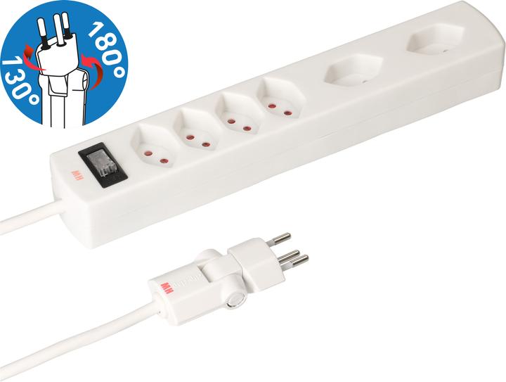 Produktbild Max Hauri Safety Line 90° mit Schalter (6 x, Typ 13, 2 m)