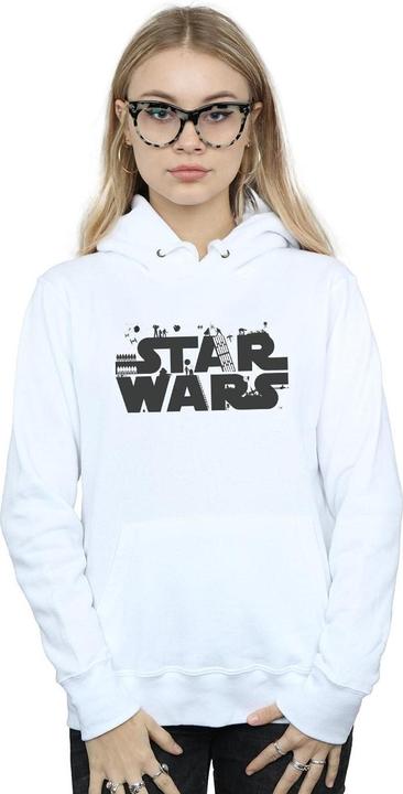 Actual product image Star Wars Womens/Ladies Minimalist Logo Hoodie (L)