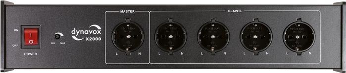 Produktbild Dynavox HiFiSteckdosenleiste X2000 schwarz mit MasterSlaveFunktion (Audiogerät Bildschirm-Schutzfolie)