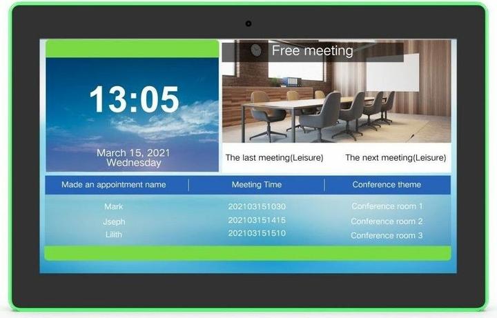 Actual product image Allnet Meeting room RGB LED Tablet 15 inch RK3399 Android 10 and NFC/RFID black (14.50", 2.05 GB, Black)
