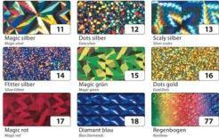 Actual product image Folia Holographic adhesive foil, 400 mm x 5 m, rainbow