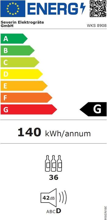Energie-Label Severin WKS8908