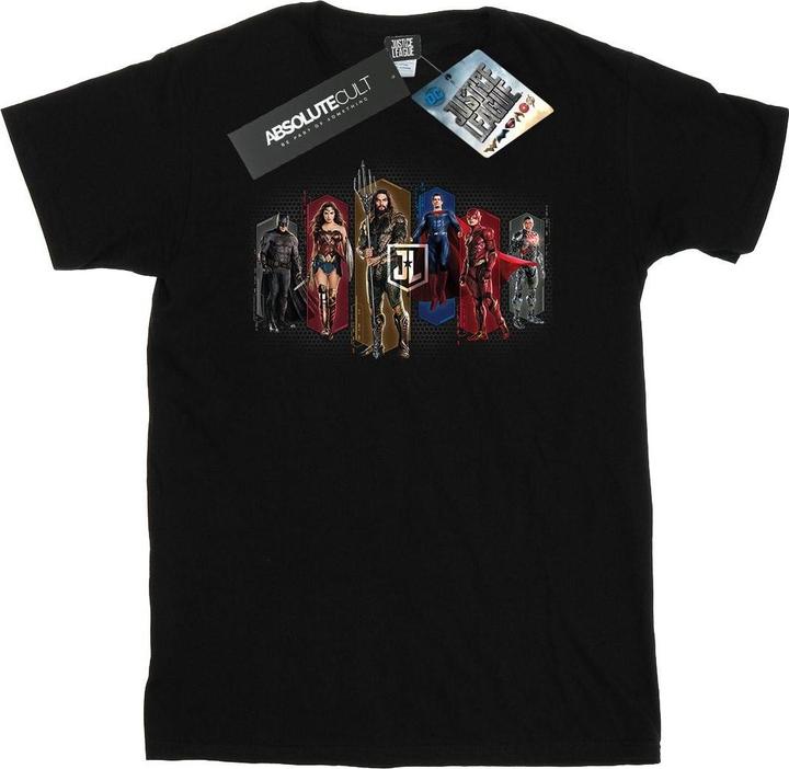 Image du produit - T-shirt JUSTICE LEAGUE MOVIE TEAM HEXAGONS - Homme (XXL)