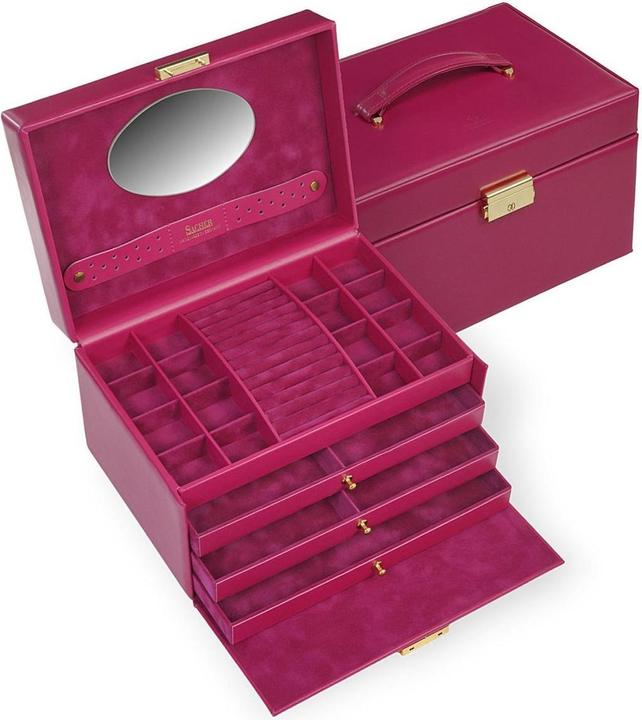 Sacher 74.519.560707 - Schmuckkasten Karen colisimo pink Vollrindleder
