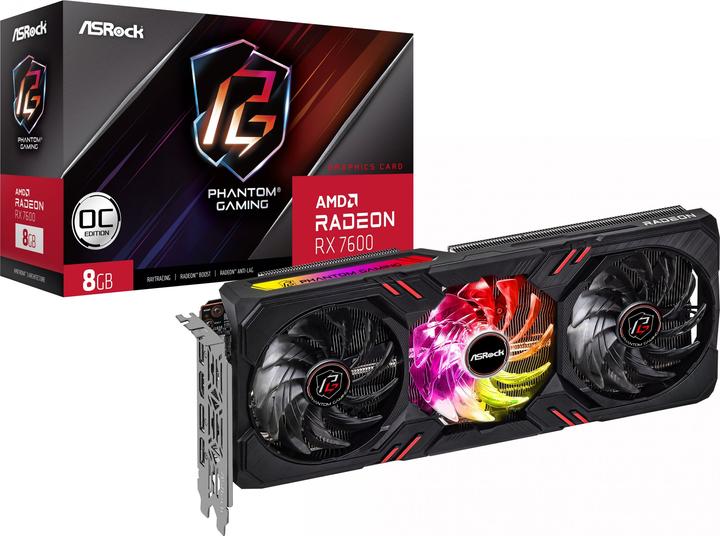 Immagine prodotto AsRock Radeon RX 7600 Phantom Gaming OC (8 GB)