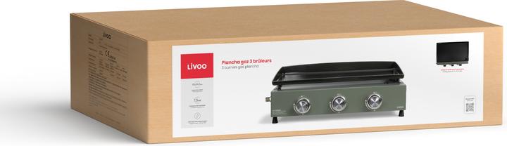 Produktbild Livoo Plancha-gaz-3-Brenner (7.50 kW)