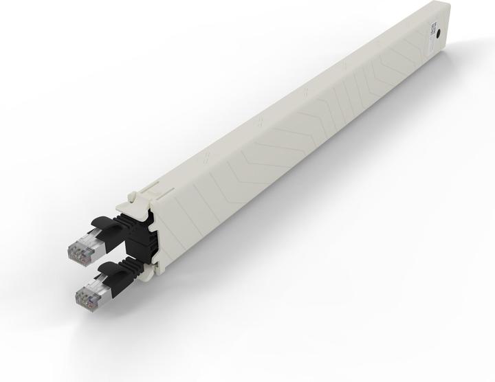 Actual product image PATCHBOX one / 8RU / Cat 6A, STP, 0.8 m, violet (U/FTP, CAT6a, 0.80 m)