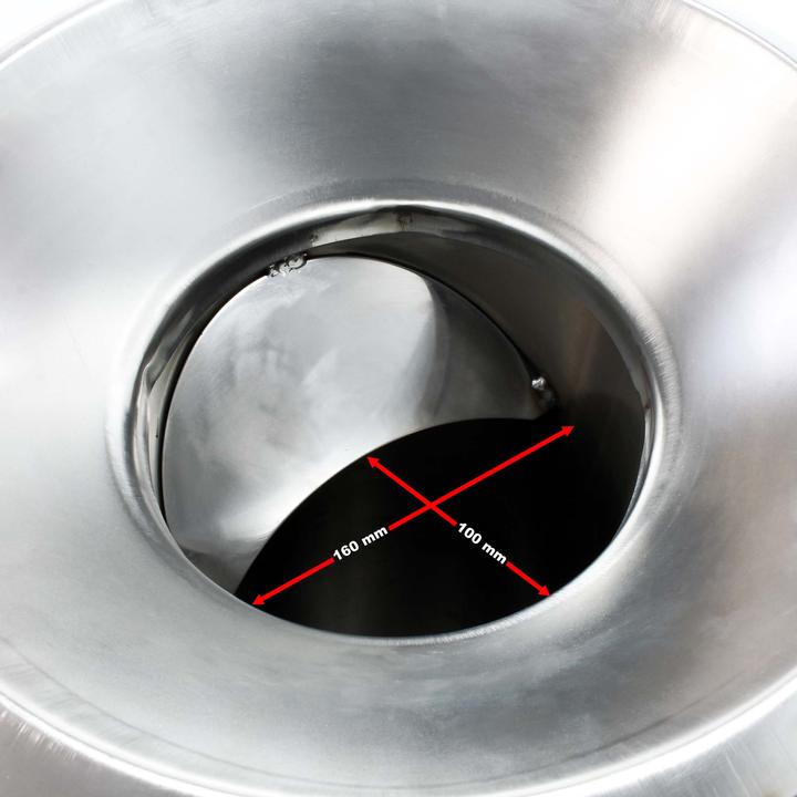 Produktbild Wiltec Obsthäcksler 1100W 1,5PS 2800U/min 1000kg/h Edelstahl Obstmühle Kernobst (EU-Stecker)