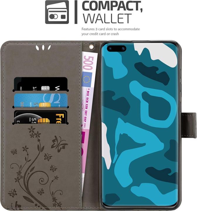 Produktbild Cadorabo Flower Book Cover (Huawei P40 Pro)