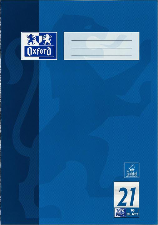 Image du produit Oxford Cahier d'exercices (A4, À rayures, Couverture rigide)