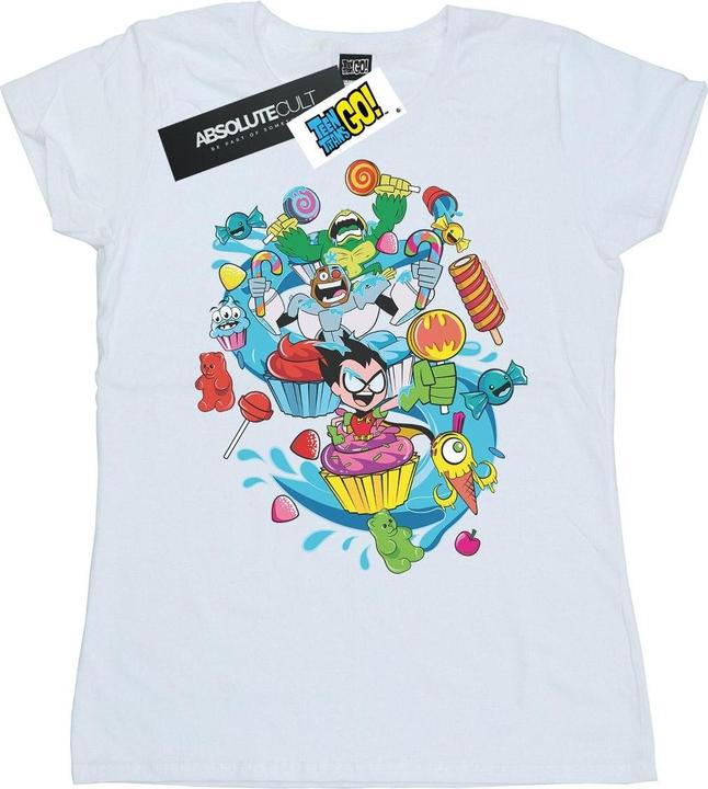 Image du produit - T-shirt TEEN TITANS GO CANDY MANIA - Femme (XL)