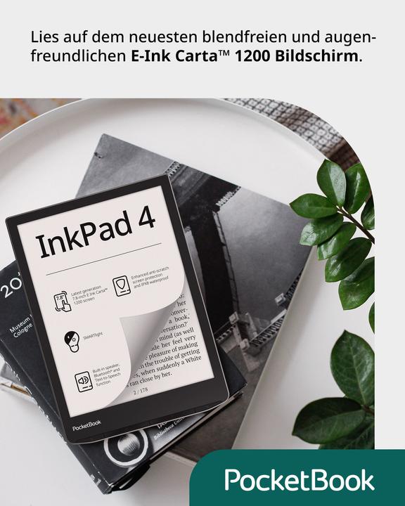 Produktbild PocketBook InkPad 4 (7.80", 32 GB, Stardust Silver)