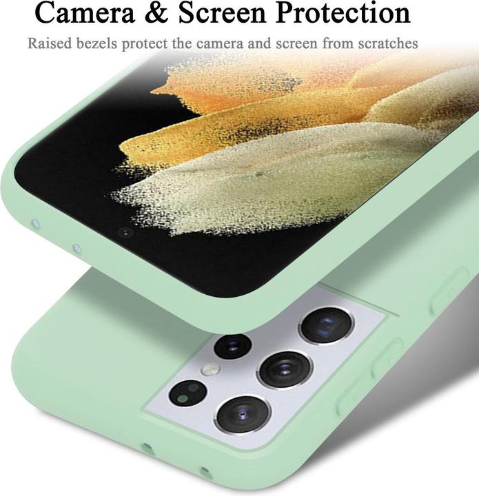 Immagine prodotto Cadorabo Copertura della cassa del silicone liquido TPU (Samsung Galaxy S21 Ultra)