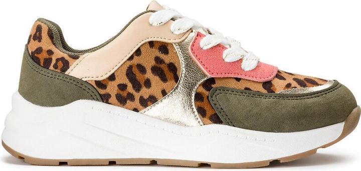 La Redoute Collections Sneakers mit Schnürung und Leo-Print