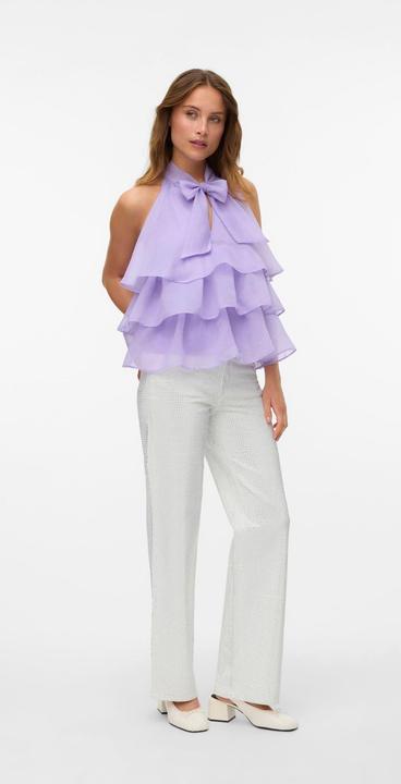 Actual product image Vero Moda VMTESSA Hohe Taille Weiter Beinschnitt Jeans Weit geschnitten (W31/L32)