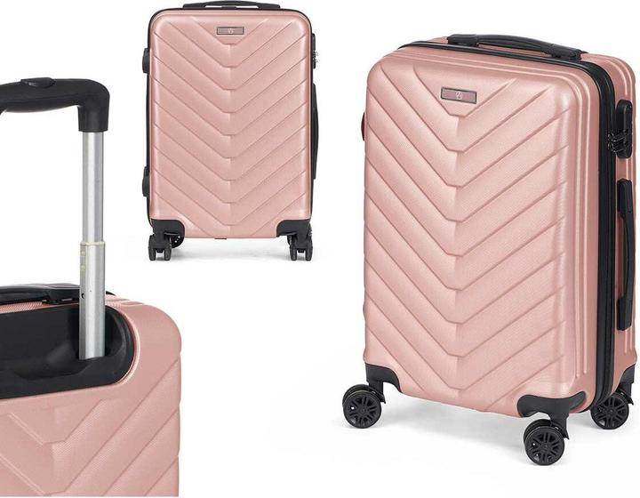 Actual product image Arte Regal pink abs cabin scale suitcase
