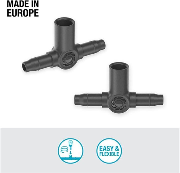 Produktbild Gardena Micro-Drip-System T-Stück (Tropfbewässerung Verbinder + Abzweiger)