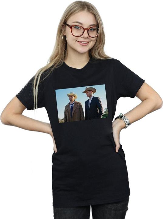 Actual product image Supernatural Womens/Ladies Stetson Boys Cotton Boyfriend T-Shirt (3XL)