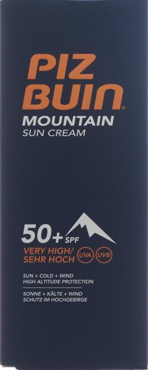Actual product image Piz Buin Mountain Suncream (Suntan cream, SPF 50+, 50 ml, 72 g)
