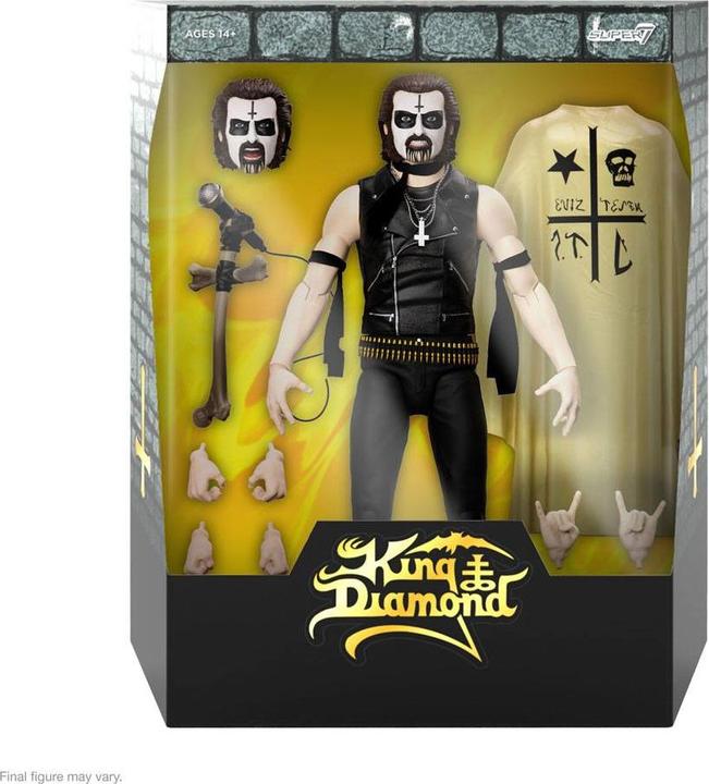 Actual product image Super7 Mercyful Fate figurine Ultimates King Diamond (First Appearance) 18 cm