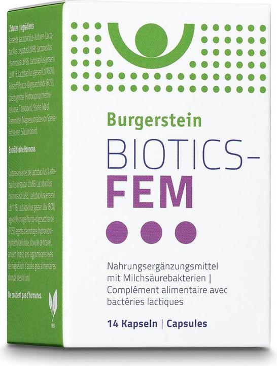 Produktbild Burgerstein Biotics Fem (14 Stück, Kapseln, 24 g)
