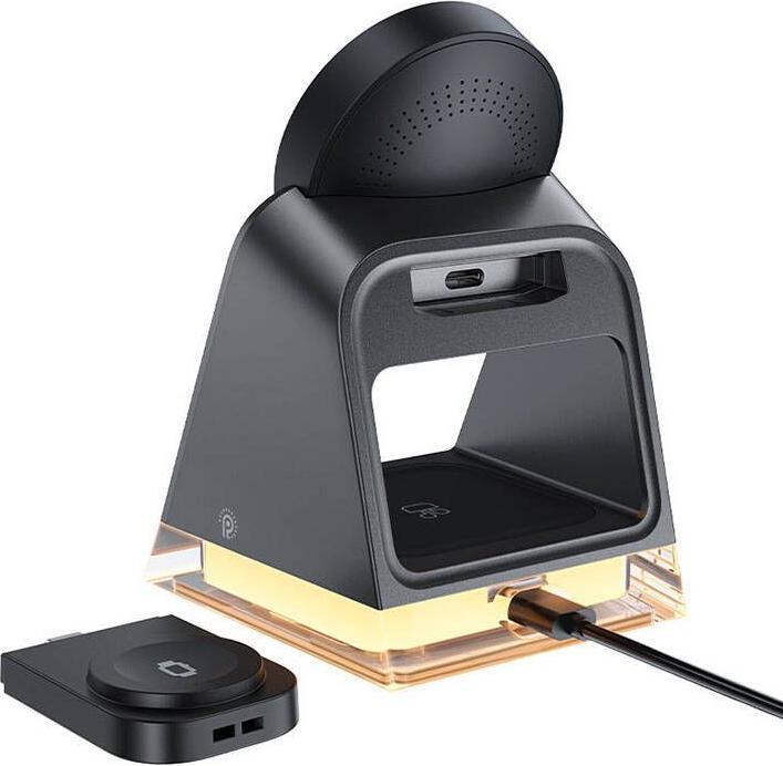 Immagine prodotto Acefast Caricabatterie induttivo E17 MagSafe 3in1 + cavo USB-A USB-C - nero (20.50 W)