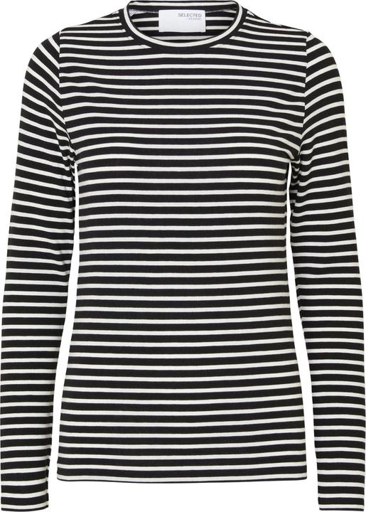 Selected Femme Gestreiftes Oberteil mit langen Ärmeln (S)