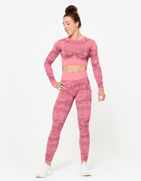 Produktbild Domyos Langarmshirt Crop Top Damen - rosa (S)
