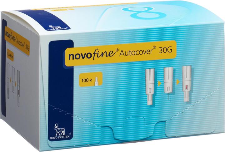Immagine prodotto Novofine Aghi ipodermici AUTOCOVER 30G 8mm (100 pezzi) (Aghi a penna + aghi monouso)