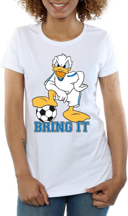 Actual product image Disney Womens/Ladies Donald Duck Bring It Cotton T-Shirt (L)
