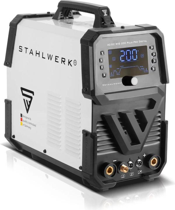 Image du produit Stahlwerk Poste à souder sous protection gazeuse AC/DC TIG 200 Puls Pro Digital Spot 200 A