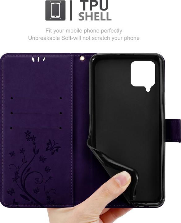 Image du produit Cadorabo Couverture du livre de fleurs (Samsung Galaxy A42 5G, Samsung Galaxy M42 5G)