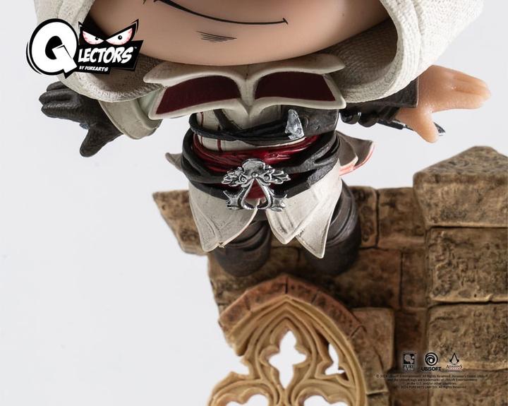 Actual product image Pure Arts Assassin's Creed Qlectors PVC Statue Ezio Leap of Faith 15 cm
