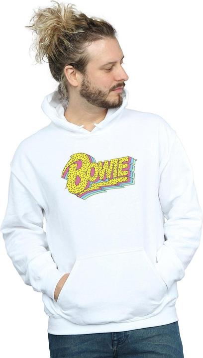 Produktbild David Bowie Moonlight 90s Logo Kapuzenpullover (L)