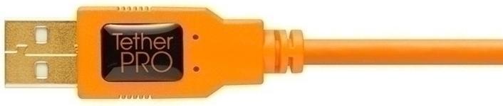 Actual product image Tether Tools Cable TetherPro USB 2.0 to Micro-B 5-pin, 4.6 m Orange (4.60 m, USB 2.0)