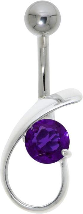 Produktbild Bijouteria Bauchpiercing (Edelstahl, Silber 925, Zirkonia)