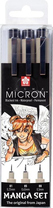 Sakura Pigma Micron (Black, 3 x)