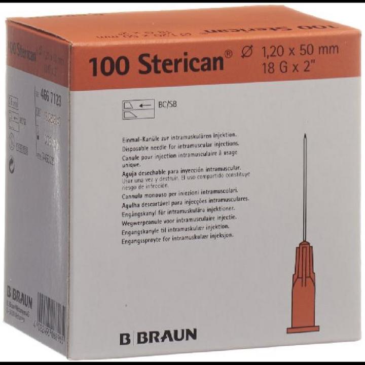 Actual product image B.Braun STERICAN 18G 50MM