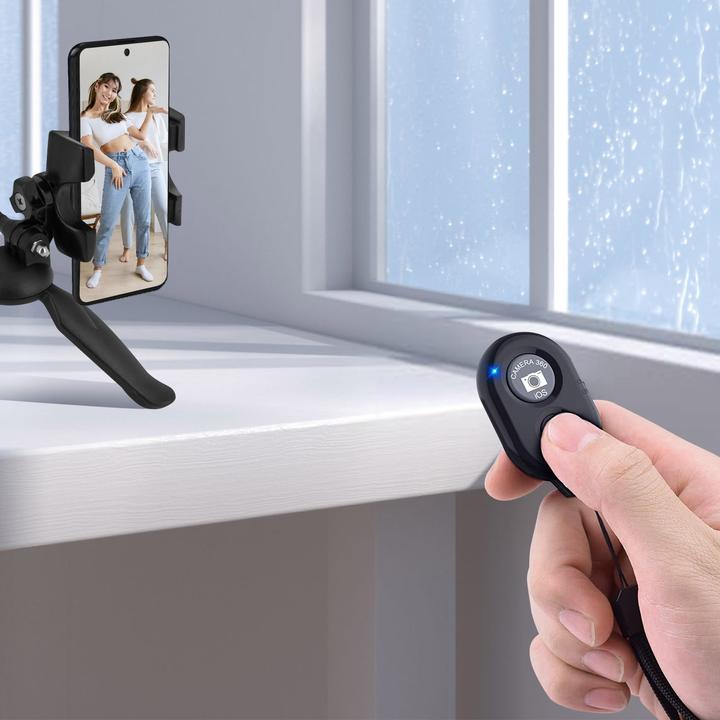 Image du produit Avizar Télécommande Bluetooth pour smartphones Déclenchement à distance, photos, selfies (Bluetooth)