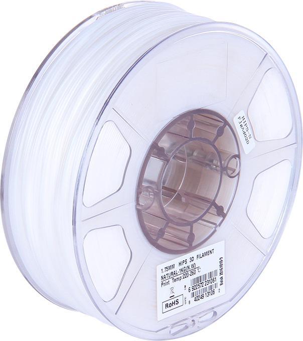 Produktbild eSUN HIPS Natural Filament 1.75mm 1Kg (HIPS, 1.75 mm, 1000 g, Weiss)