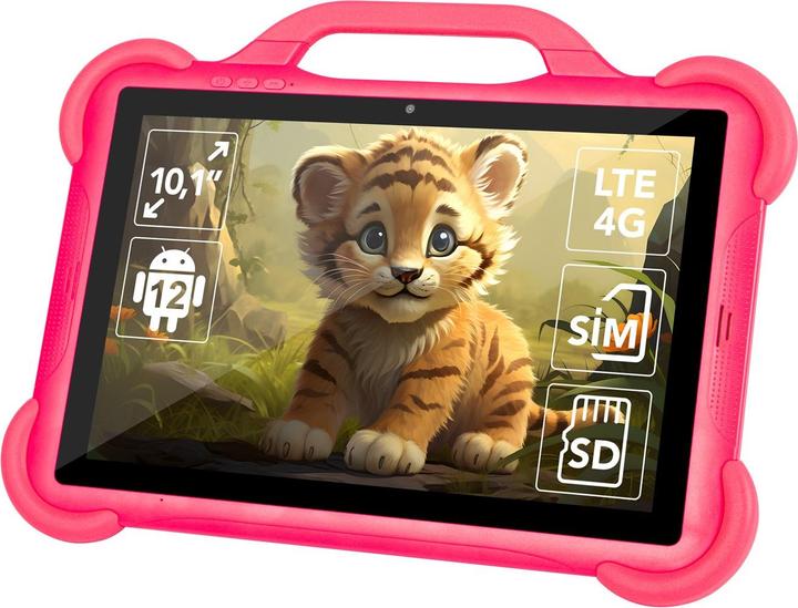 Blow Tablet KidsTAB10 4G 4/64GB pink + case (4G, 10.10", 64 GB, Powder Pink)