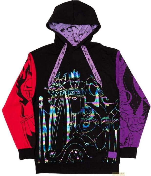 Loungefly Disney by Kapuzenpullover Unisex Villains Color Block Grösse S (S)