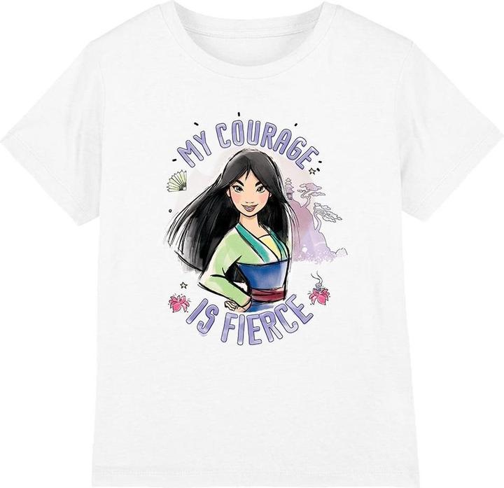 Actual product image Mulan Childrens/Kids My Courage Is Fierce T-Shirt (152, 158)