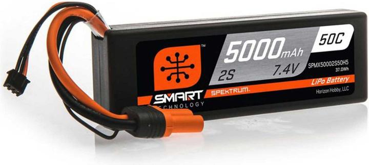 Produktbild Spektrum 5000mAh 2S 7.4V 50C Smart LiPo Hardcase IC5 (7.40 V, 5000 mAh)