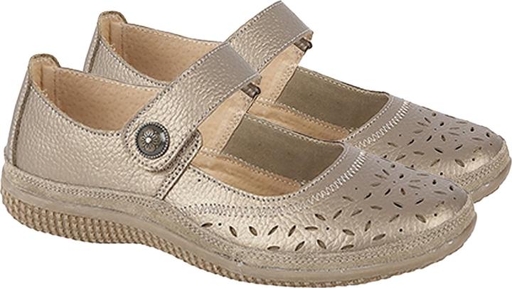 Immagine prodotto Boulevard Scarpe Mary Jane estive con modello a buchi e velcro a misura larga (39.5)