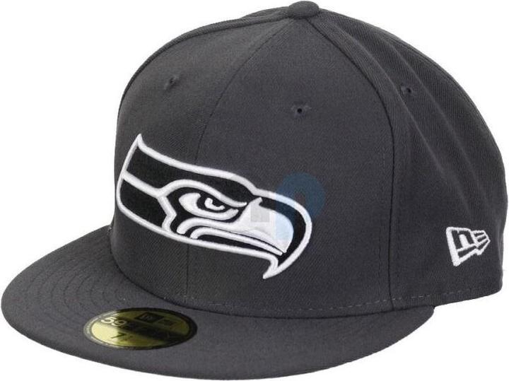 Actual product image New Era NFL - Seattle Seahawks - Graphite 59Fifty Cap White 7 1/8 (56)